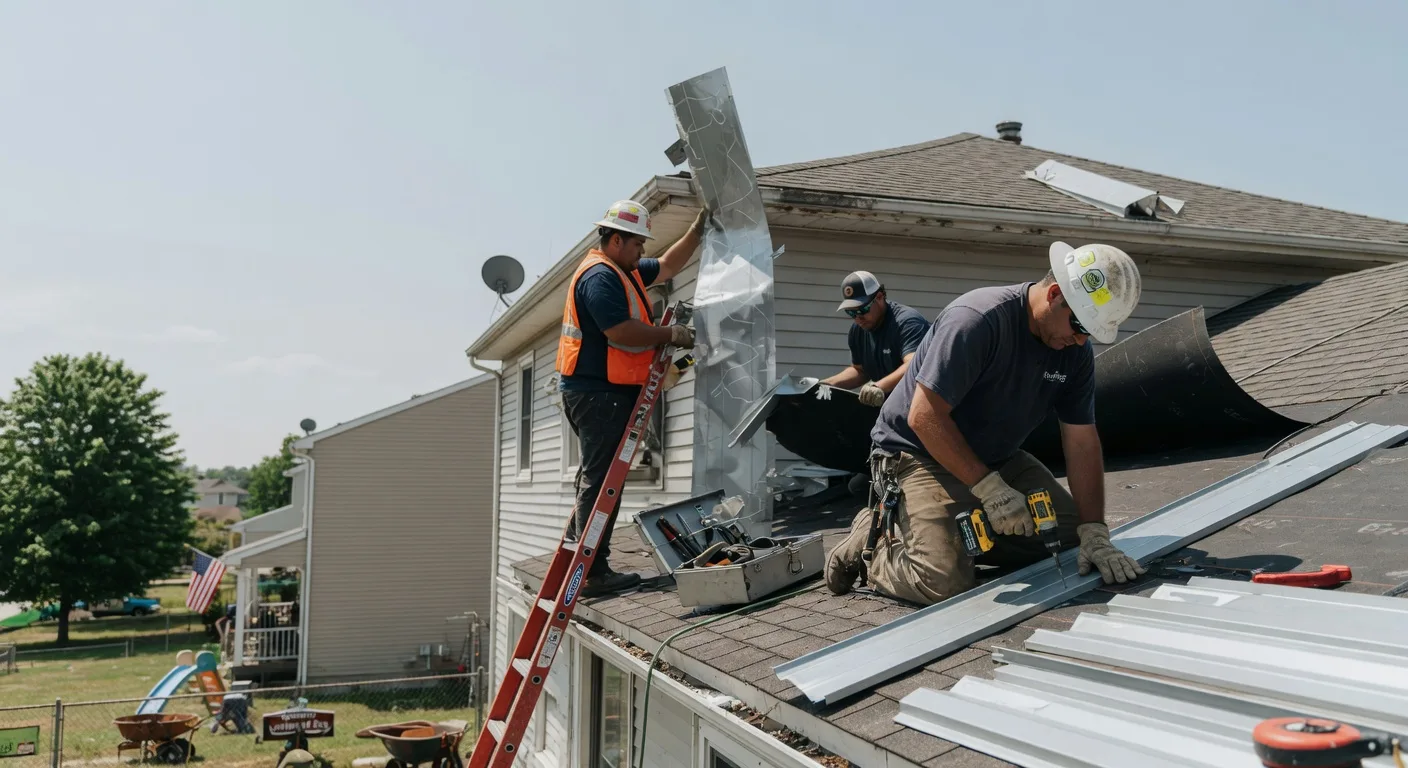 Storm Damage Metal Roof Repair in Alta Vista, IA